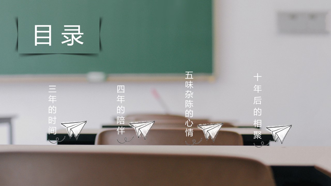 同学会.03-毕业季相册PPT模板.青春毕业季模板55款（二）.B 17的PPT模板-2/27