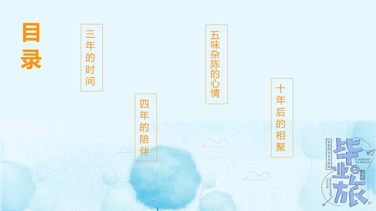 同学会.03-毕业季相册PPT模板.青春毕业季模板55款（二）.B 19的PPT模板-2/24