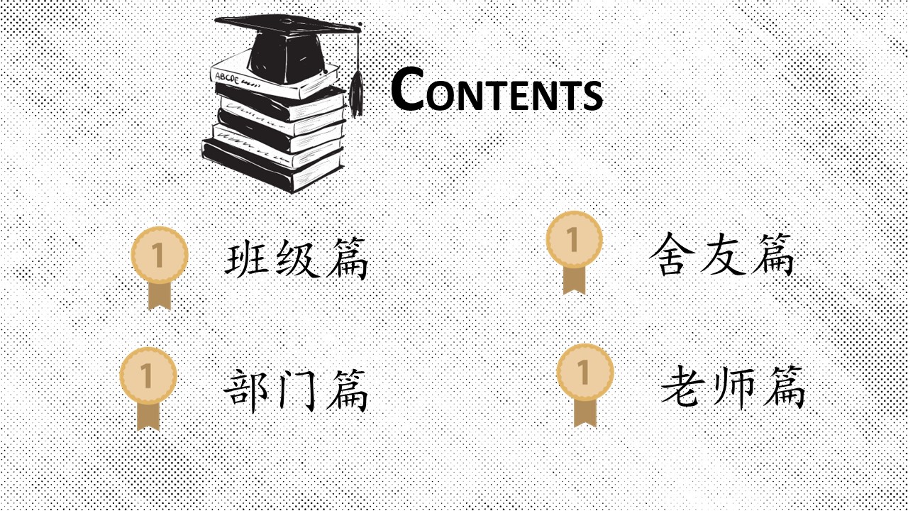 同学会.03-毕业季相册PPT模板.青春毕业季模板55款（二）.B 54的PPT模板-2/24
