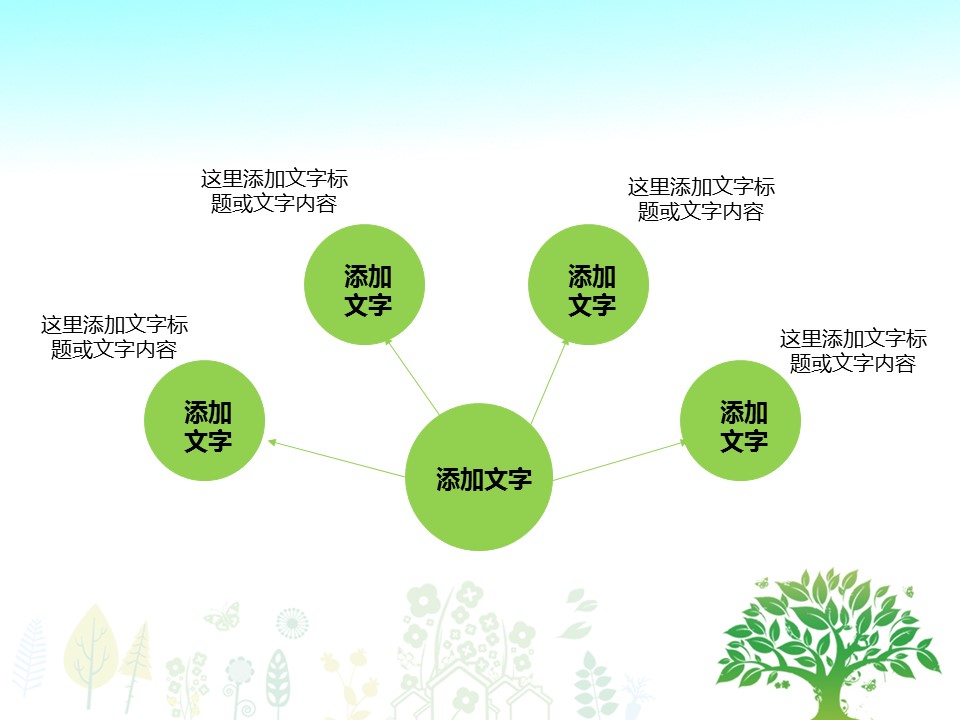 卡通儿童.静态.73.卡通礼物幸运树ppt模板的PPT模板-5/12