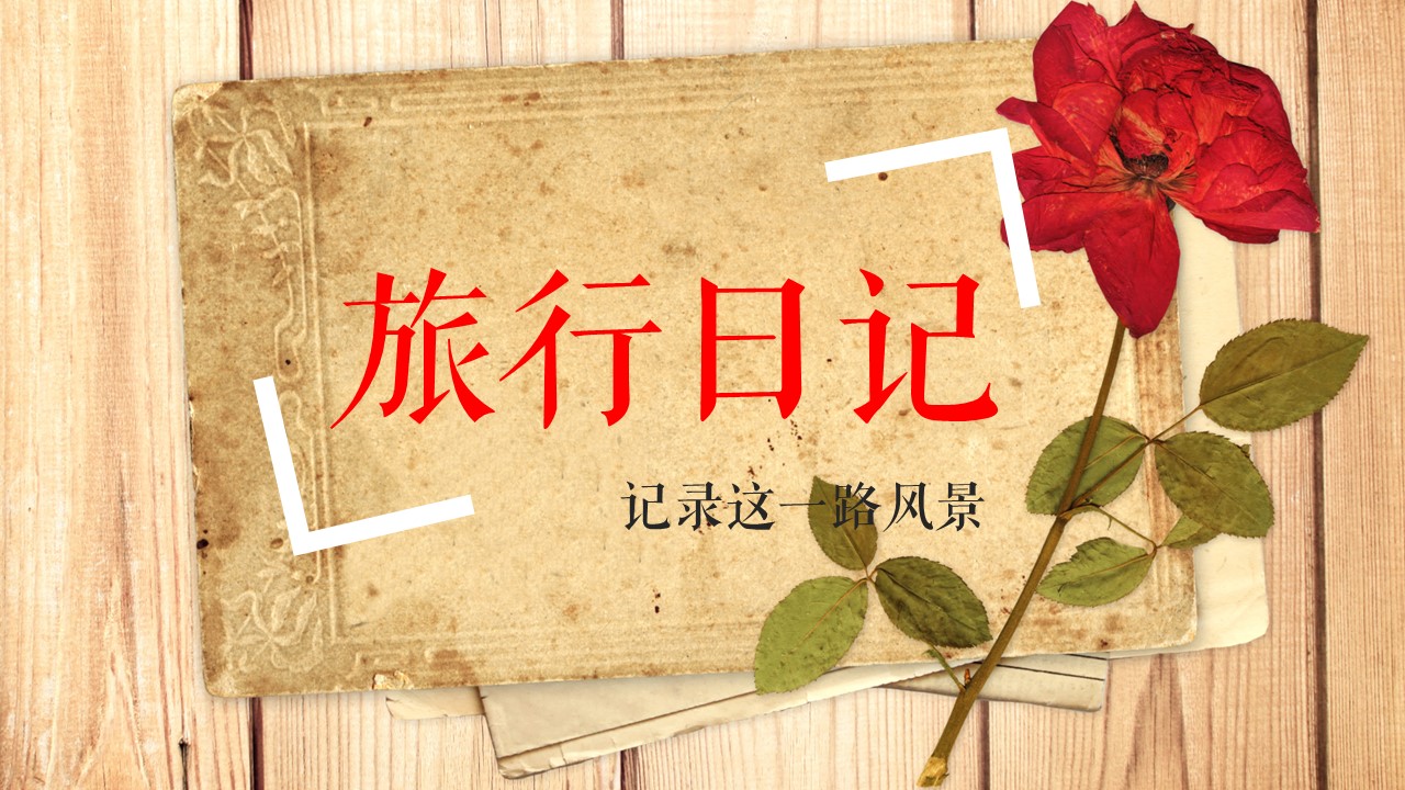 旅游相册.69M的PPT模板-1/31