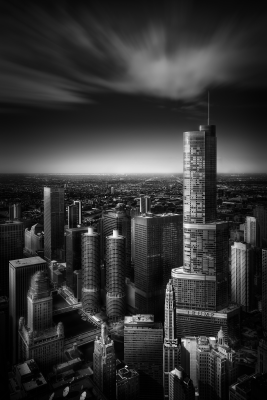 其他.哈苏大师获奖作品集.2021.专家评审团.Swee Oh.个人项目.Chicago_Slideshow的摄影作品-Fine+Art-Chicago+skyline+1