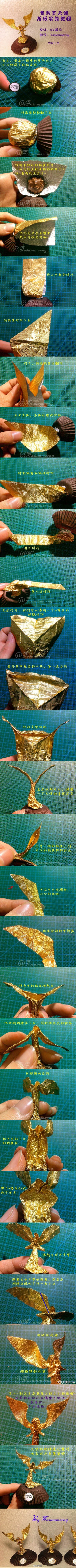 金莎的写真-用金莎包装纸做的天使