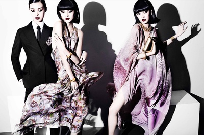 游天翼的写真-游天翼,项偞婧三超模登vogue服饰与美容2014