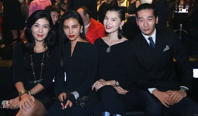 李丹妮的写真-【大图】超模李丹妮复古红唇尽展时尚女王范