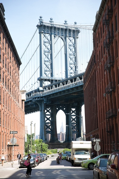 街道的图片-纽约桥下