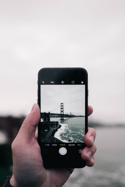 河流的图片-iPhone摄影金门大桥