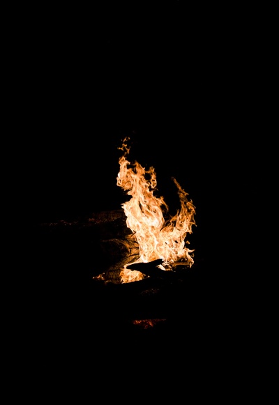火的图片-夜晚的火焰