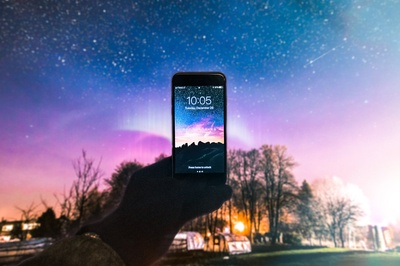 空间的图片-iPhone夜空之星