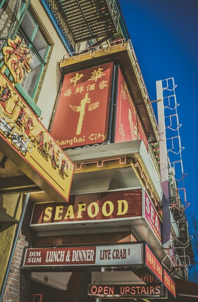 符号的图片-丰富的食物选择