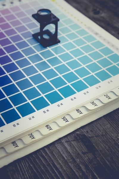 艺术的图片-为打印CMYK 1选择颜色的印刷术