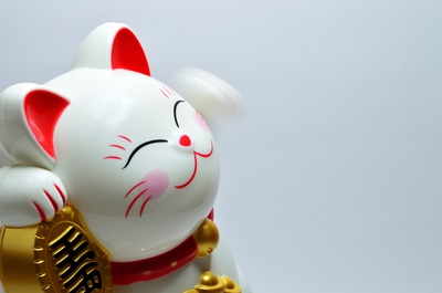 亚洲的图片-日本幸运硬币猫