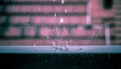 雨天的图片-水滴