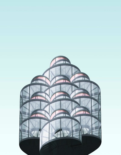建筑学的图片-白色和红色金属框架