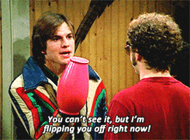 程序员的gif-ashton kutcher television GIF