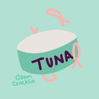 喵星人的gif-Cat Food GIF by Sam C: