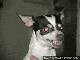 汪汪的gif-growling red eye GIF