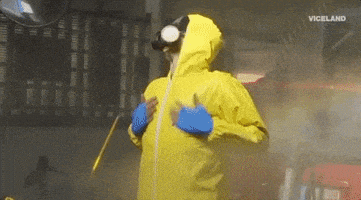 新冠肺炎GIF的gif-Hazmat Suit GIF by KING OF THE ROAD