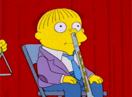 每日GIF(2020-04-08)的gif-The Simpsons Flute GIF