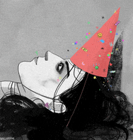 女人的gif-cute happy birthday GIF by Sam Ballardini