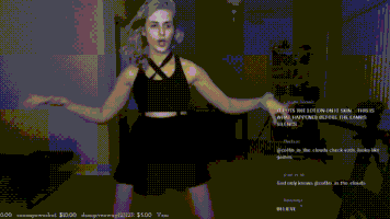 女人的gif-dog girl GIF