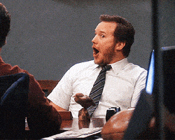 omg GIF的gif-Parks And Recreation Reaction GIF