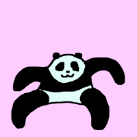开心GIF的gif-Happy Pandas GIF by GIPHY Studios Originals