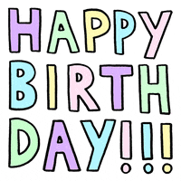 开心GIF的gif-colorful happy birthday GIF by Nora Simon