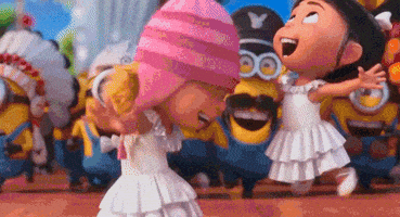 开心GIF的gif-Happy Despicable Me GIF
