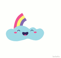 开心GIF的gif-happy rainbow GIF by Caro Martini