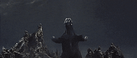 开心GIF的gif-happy godzilla GIF