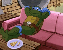 莱昂纳多·迪卡普里奥GIF的gif-Relaxed Teenage Mutant Ninja Turtles GIF