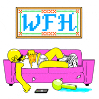 在家上班的gif-Work From Home GIF by GIPHY Studios Originals