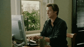 在家上班的gif-Working Jim Carrey GIF