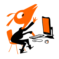在家上班的gif-Working Work From Home GIF by sarahmaes