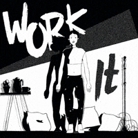 在家上班的gif-jumping work it GIF by Shotopop