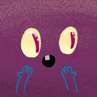 惊吓的gif-scared fright GIF by Nate