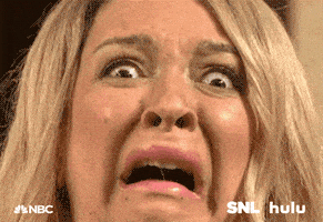 惊吓的gif-scared saturday night live GIF by HULU