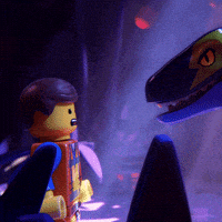 惊吓的gif-yell lego movie GIF by LEGO