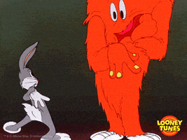 惊吓的gif-bugs bunny omg GIF by Looney Tunes