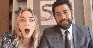 每日GIF(2020-04-14)的gif-Emily Blunt Wow GIF by SomeGoodNews