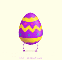 每日GIF(2020-04-14)的gif-Happy Easter Sunday GIF by Lisa Vertudaches