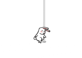 每日GIF(2020-04-14)的gif-Rabbit Easter GIF