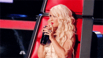 随便吧的gif-The Voice Drinking GIF
