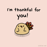 谢谢的gif-Im Thankful For You GIF by Chibird