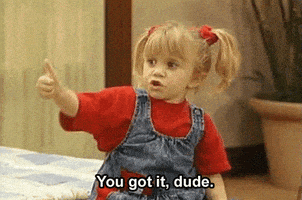 赞的gif-Full House Reaction GIF