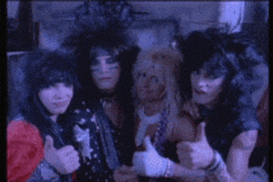 赞的gif-Motley Crue Thumbs Up GIF