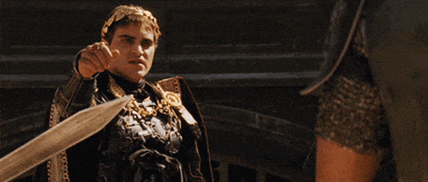 赞的gif-joaquin phoenix thumbs up GIF