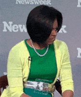 赞的gif-Michelle Obama Reaction GIF
