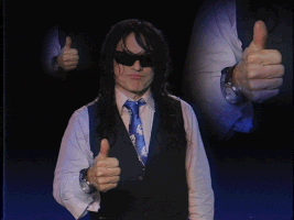 赞的gif-Well Done Thumbs Up GIF by Tommy Wiseau
